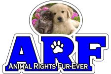 Logo for ARF Animal Rights Fur-ever Logo for ARF Animal Rights Fur-ever